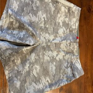 SPANX Gray Camouflage Shorts